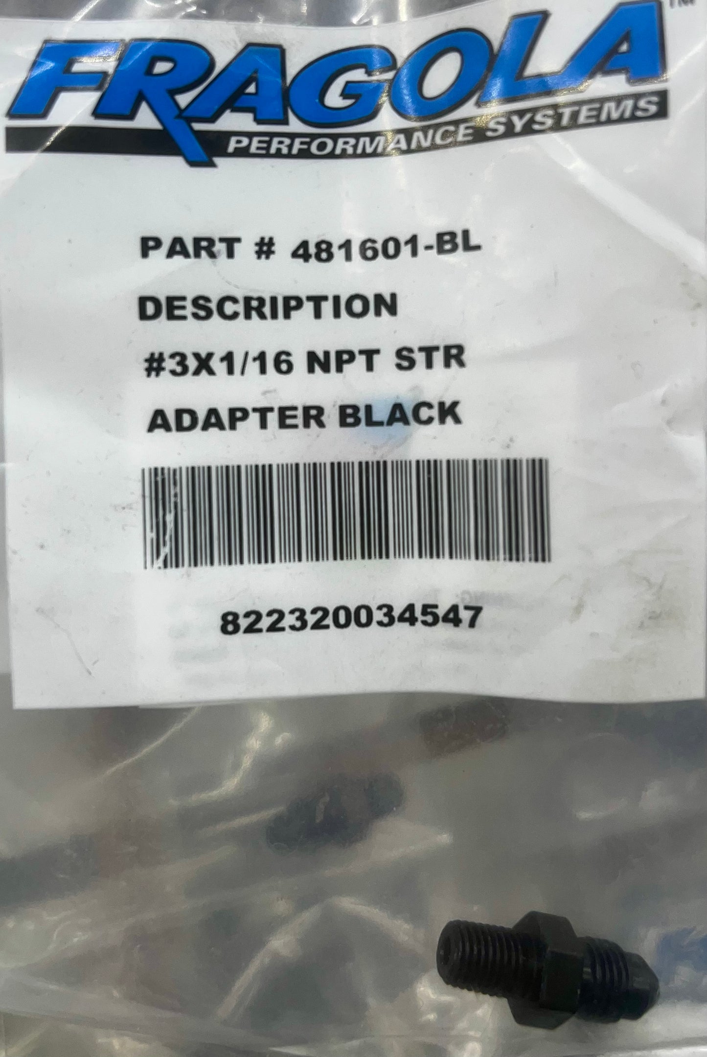 Fragola MPT Straight Adapter (481)