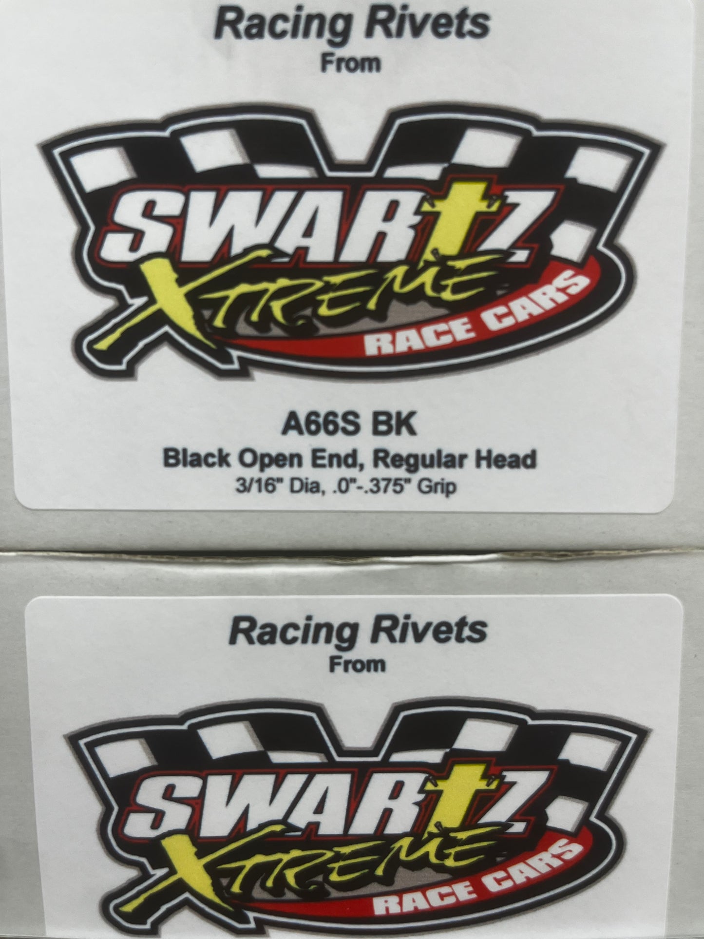 Racing Rivets Open End, Regular Head