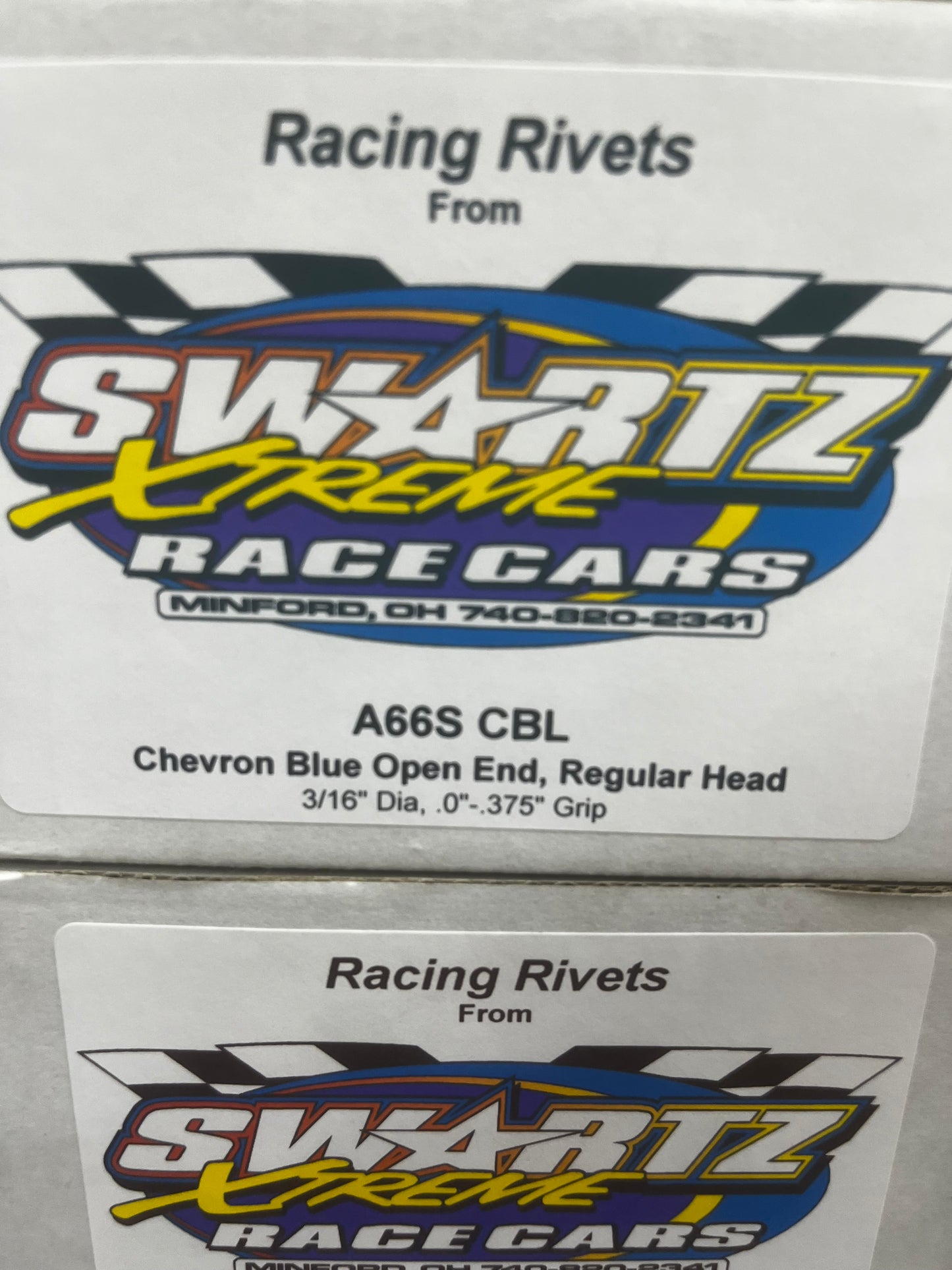Racing Rivets Open End, Regular Head