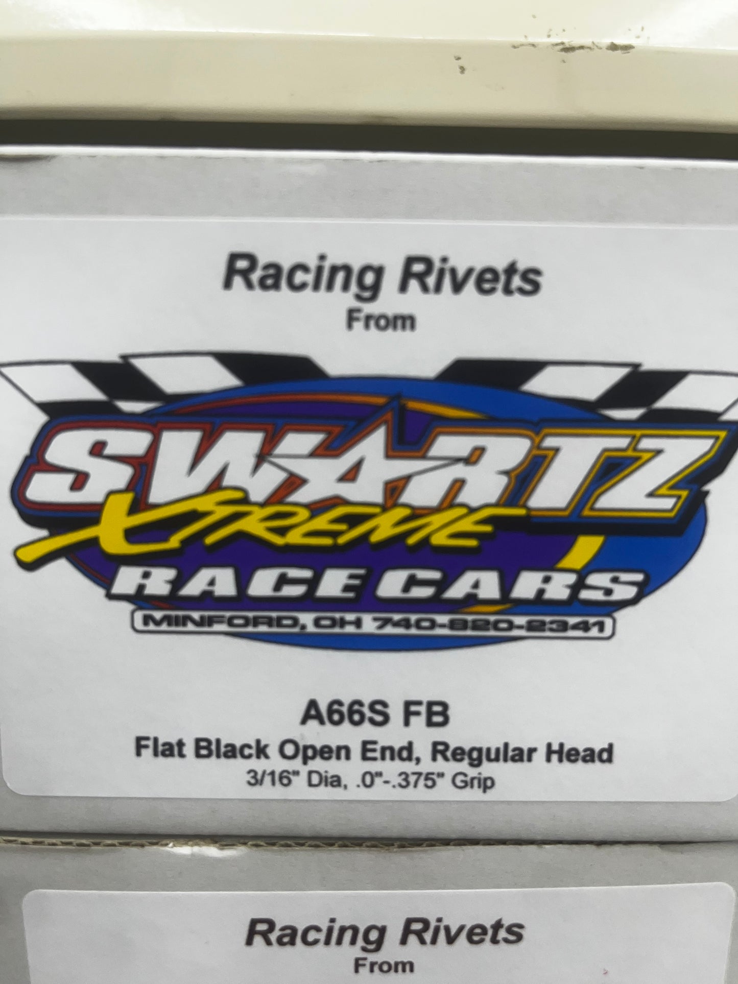 Racing Rivets Open End, Regular Head