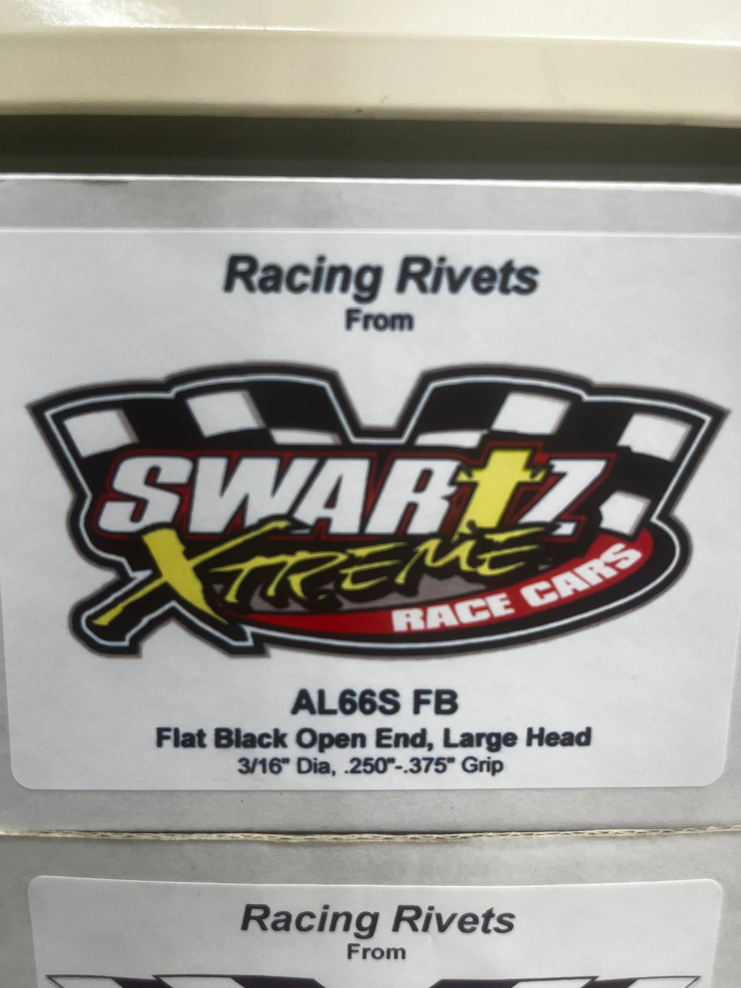 Racing Rivets Open End, Large Head
