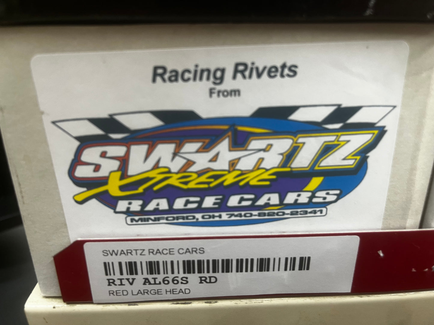 Racing Rivets Open End, Large Head