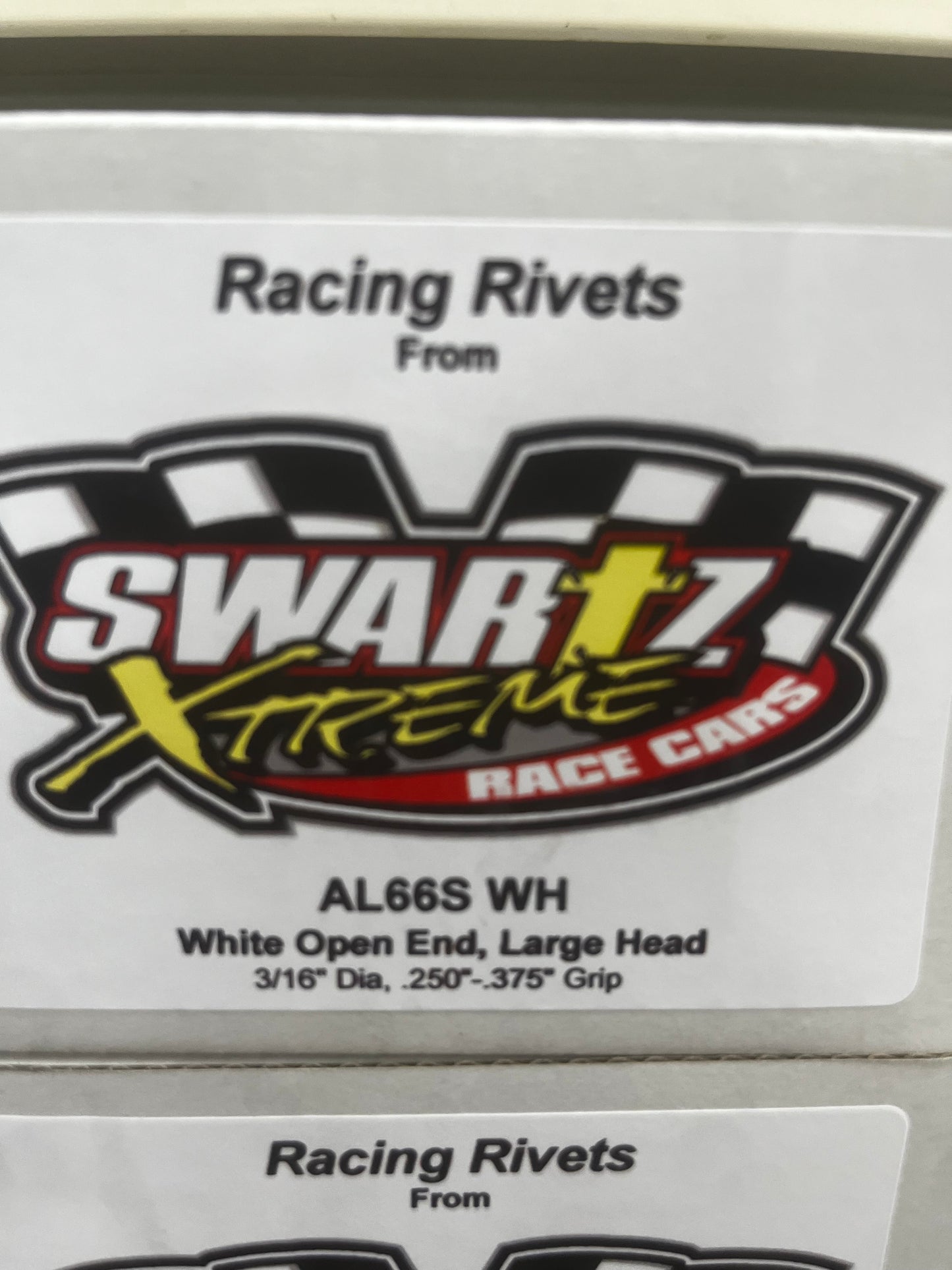 Racing Rivets Open End, Large Head