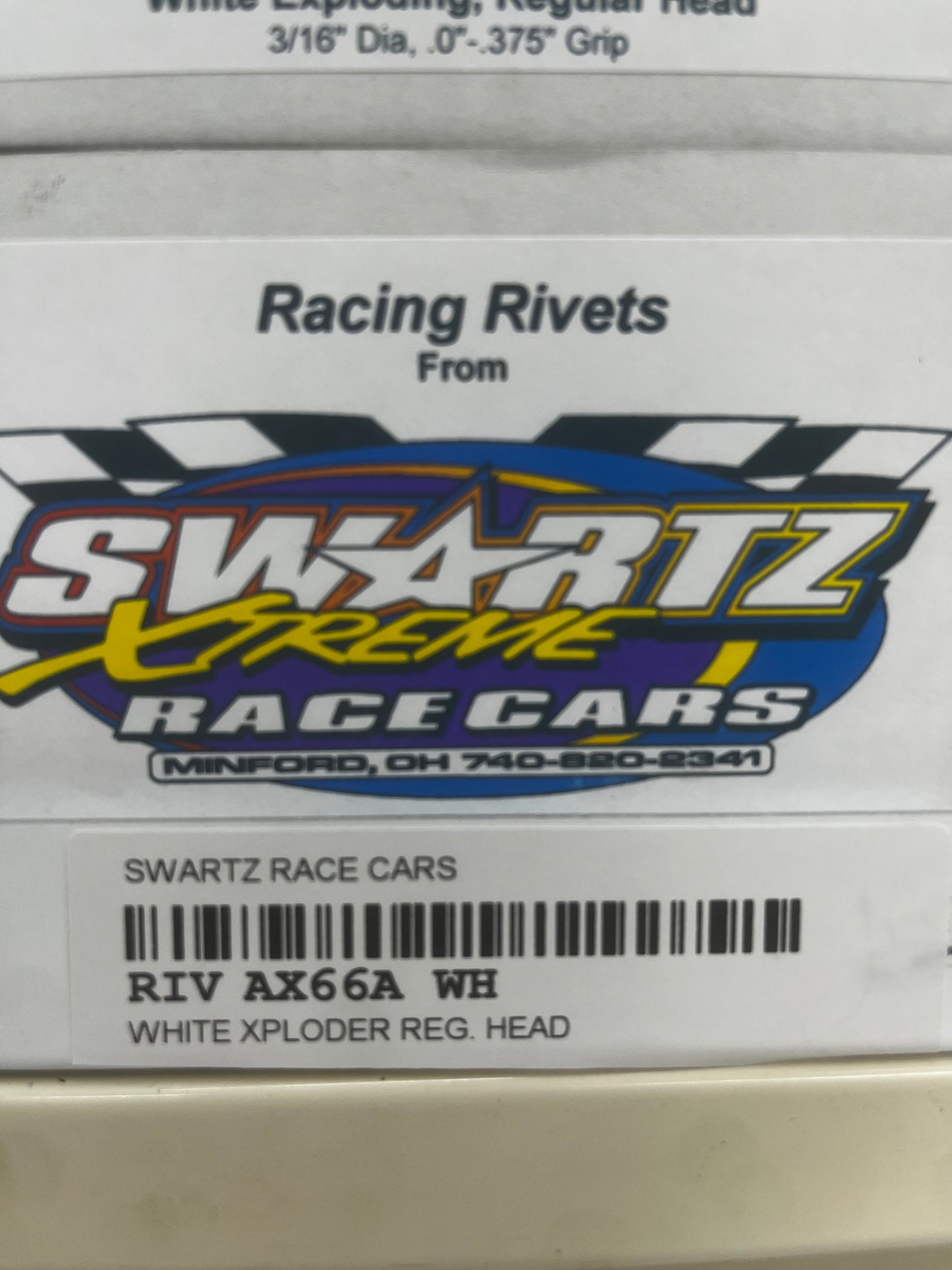 Racing Rivets Exploding, Regular Head